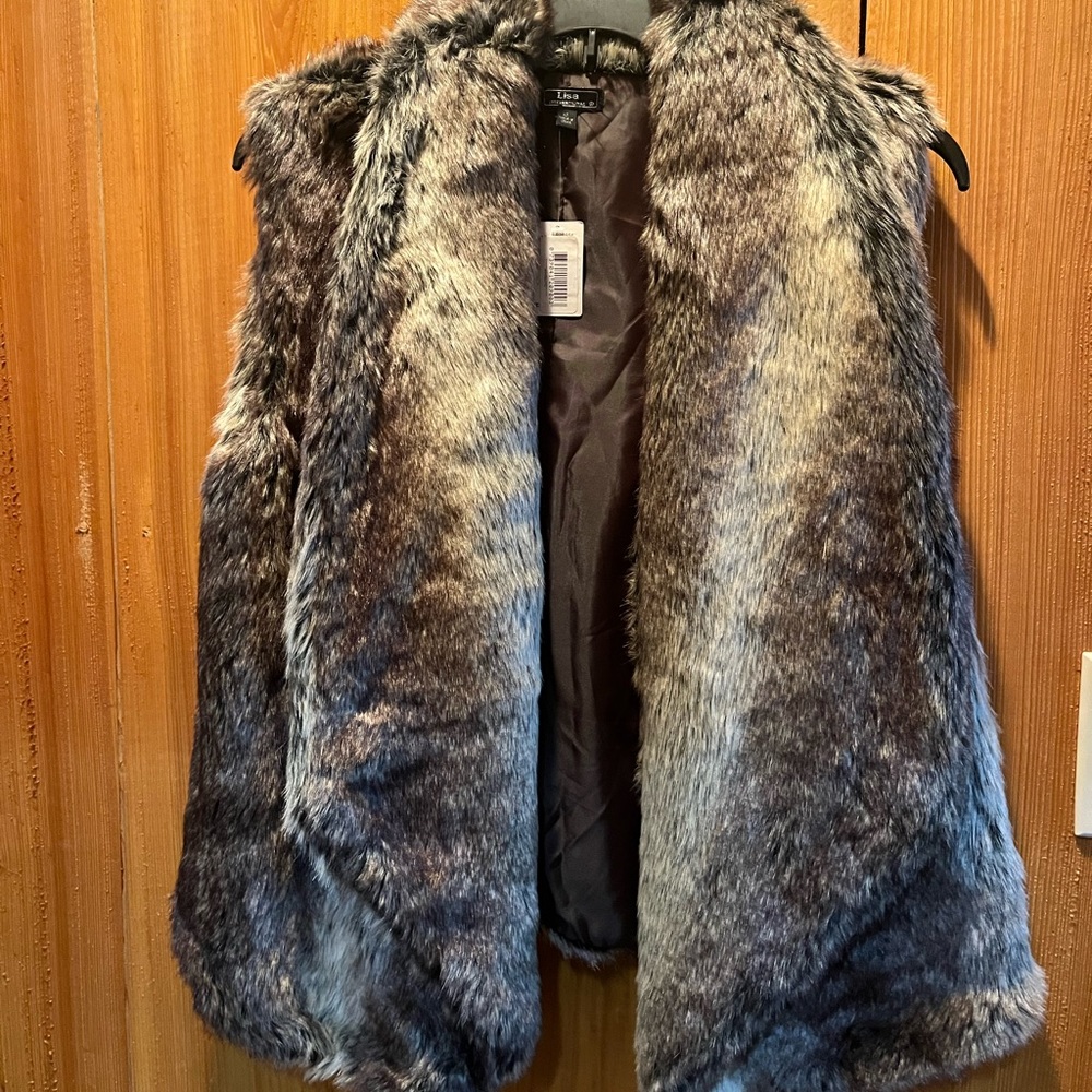 Faux fur vest